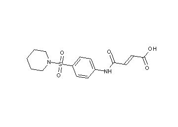 4-oxo-4-{[4-(1-piperidinylsulfonyl)phenyl]amino}-2-butenoic acid