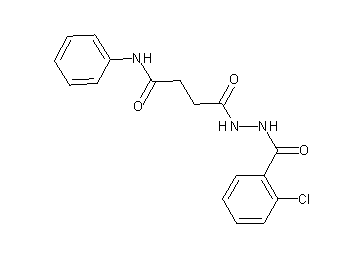 4-[2-(2-chlorobenzoyl)hydrazino]-4-oxo-N-phenylbutanamide
