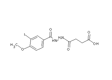 4-[2-(3-iodo-4-methoxybenzoyl)hydrazino]-4-oxobutanoic acid
