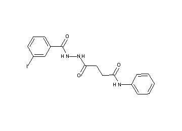 4-[2-(3-iodobenzoyl)hydrazino]-4-oxo-N-phenylbutanamide