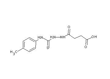 4-(2-{[(4-methylphenyl)amino]carbonothioyl}hydrazino)-4-oxobutanoic acid
