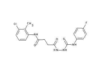 N-(3-chloro-2-methylphenyl)-4-(2-{[(4-fluorophenyl)amino]carbonothioyl}hydrazino)-4-oxobutanamide