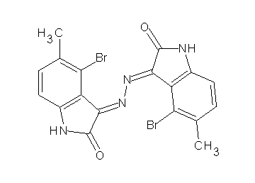 3,3'-(1,2-hydrazinediylidene)bis(4-bromo-5-methyl-1,3-dihydro-2H-indol-2-one) - Click Image to Close