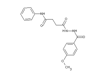 4-[2-(4-methoxybenzoyl)hydrazino]-4-oxo-N-phenylbutanamide