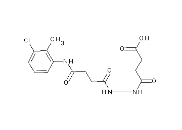 4-(2-{4-[(3-chloro-2-methylphenyl)amino]-4-oxobutanoyl}hydrazino)-4-oxobutanoic acid