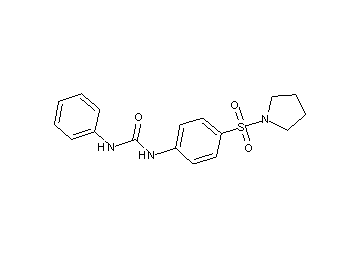 N-phenyl-N'-[4-(1-pyrrolidinylsulfonyl)phenyl]urea