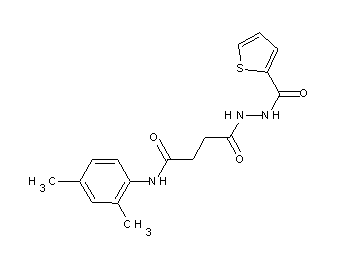 N-(2,4-dimethylphenyl)-4-oxo-4-[2-(2-thienylcarbonyl)hydrazino]butanamide