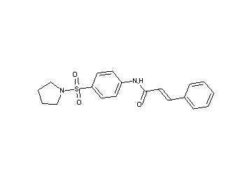 3-phenyl-N-[4-(1-pyrrolidinylsulfonyl)phenyl]acrylamide