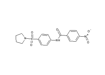 4-nitro-N-[4-(1-pyrrolidinylsulfonyl)phenyl]benzamide