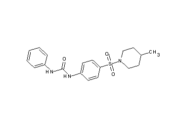 N-{4-[(4-methyl-1-piperidinyl)sulfonyl]phenyl}-N'-phenylurea