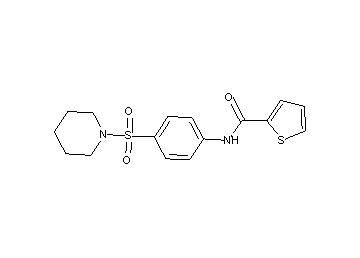 N-[4-(1-piperidinylsulfonyl)phenyl]-2-thiophenecarboxamide - Click Image to Close