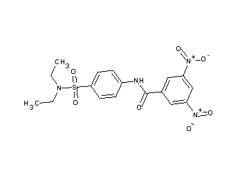 N-{4-[(diethylamino)sulfonyl]phenyl}-3,5-dinitrobenzamide