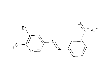 (3-bromo-4-methylphenyl)(3-nitrobenzylidene)amine
