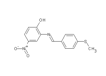 2-{[4-(methylsulfanyl)benzylidene]amino}-4-nitrophenol