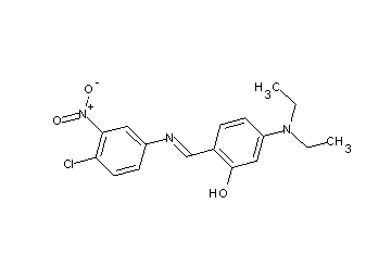 2-{[(4-chloro-3-nitrophenyl)imino]methyl}-5-(diethylamino)phenol