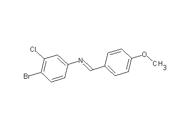 (4-bromo-3-chlorophenyl)(4-methoxybenzylidene)amine