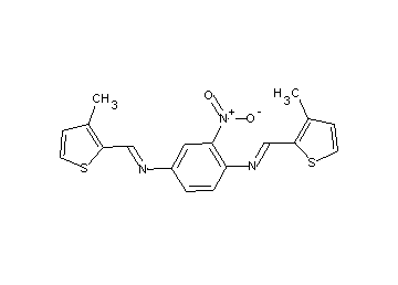 N,N'-bis[(3-methyl-2-thienyl)methylene]-2-nitro-1,4-benzenediamine