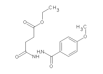ethyl 4-[2-(4-methoxybenzoyl)hydrazino]-4-oxobutanoate