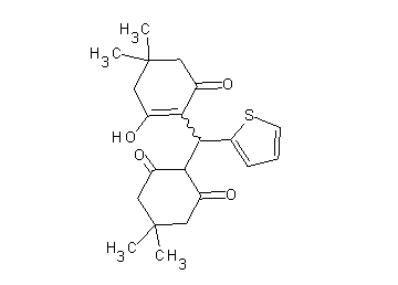 2-[(2-hydroxy-4,4-dimethyl-6-oxo-1-cyclohexen-1-yl)(2-thienyl)methyl]-5,5-dimethyl-1,3-cyclohexanedione