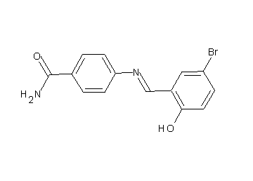 4-[(5-bromo-2-hydroxybenzylidene)amino]benzamide