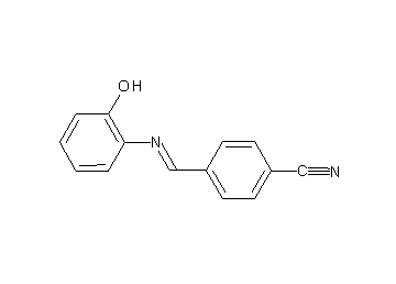 4-{[(2-hydroxyphenyl)imino]methyl}benzonitrile