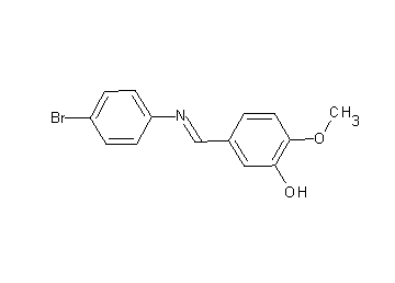 5-{[(4-bromophenyl)imino]methyl}-2-methoxyphenol - Click Image to Close