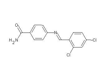 4-[(2,4-dichlorobenzylidene)amino]benzamide