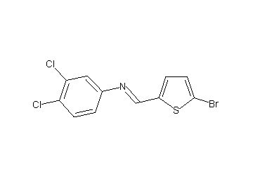 N-[(5-bromo-2-thienyl)methylene]-3,4-dichloroaniline