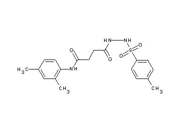 N-(2,4-dimethylphenyl)-4-{2-[(4-methylphenyl)sulfonyl]hydrazino}-4-oxobutanamide