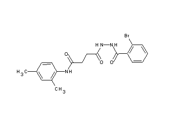 4-[2-(2-bromobenzoyl)hydrazino]-N-(2,4-dimethylphenyl)-4-oxobutanamide