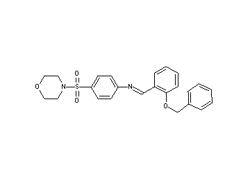 N-[2-(benzyloxy)benzylidene]-4-(4-morpholinylsulfonyl)aniline