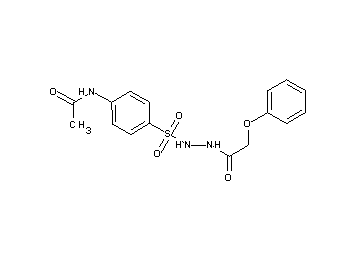 N-(4-{[2-(2-phenoxyacetyl)hydrazino]sulfonyl}phenyl)acetamide