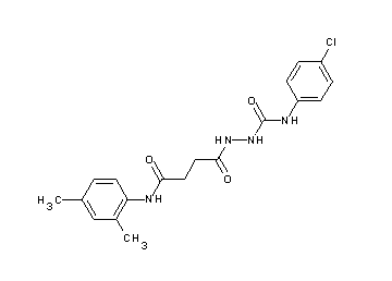 N-(4-chlorophenyl)-2-{4-[(2,4-dimethylphenyl)amino]-4-oxobutanoyl}hydrazinecarboxamide