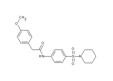 2-(4-methoxyphenyl)-N-[4-(1-piperidinylsulfonyl)phenyl]acetamide