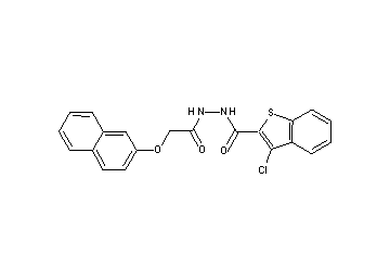 3-chloro-N'-[(2-naphthyloxy)acetyl]-1-benzothiophene-2-carbohydrazide