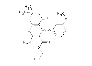 ethyl 2-amino-4-(3-methoxyphenyl)-7,7-dimethyl-5-oxo-5,6,7,8-tetrahydro-4H-chromene-3-carboxylate