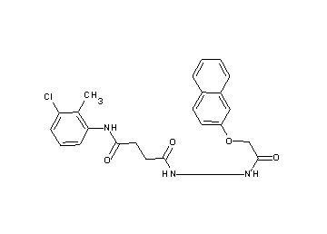 N-(3-chloro-2-methylphenyl)-4-{2-[(2-naphthyloxy)acetyl]hydrazino}-4-oxobutanamide