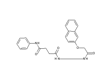 4-{2-[(2-naphthyloxy)acetyl]hydrazino}-4-oxo-N-phenylbutanamide