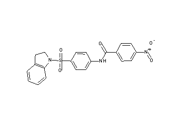 N-[4-(2,3-dihydro-1H-indol-1-ylsulfonyl)phenyl]-4-nitrobenzamide