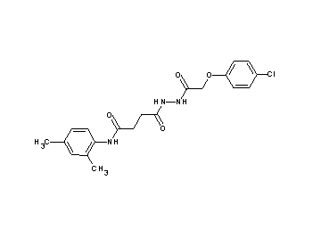 4-{2-[(4-chlorophenoxy)acetyl]hydrazino}-N-(2,4-dimethylphenyl)-4-oxobutanamide