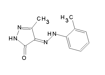 5-methyl-4-[(2-methylphenyl)hydrazono]-2,4-dihydro-3H-pyrazol-3-one