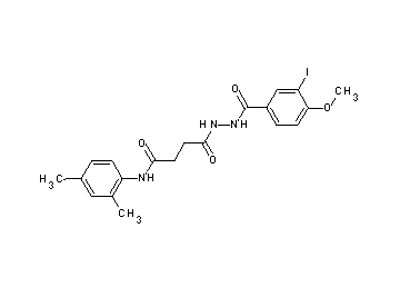 N-(2,4-dimethylphenyl)-4-[2-(3-iodo-4-methoxybenzoyl)hydrazino]-4-oxobutanamide