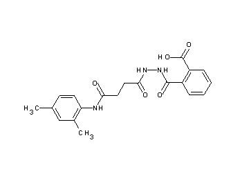 2-[(2-{4-[(2,4-dimethylphenyl)amino]-4-oxobutanoyl}hydrazino)carbonyl]benzoic acid