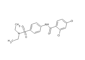 2,4-dichloro-N-{4-[(diethylamino)sulfonyl]phenyl}benzamide