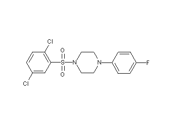 1-[(2,5-dichlorophenyl)sulfonyl]-4-(4-fluorophenyl)piperazine