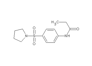 N-[4-(1-pyrrolidinylsulfonyl)phenyl]propanamide
