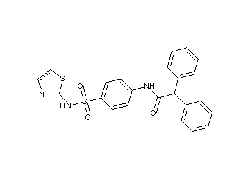 2,2-diphenyl-N-{4-[(1,3-thiazol-2-ylamino)sulfonyl]phenyl}acetamide