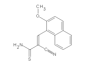 2-cyano-3-(2-methoxy-1-naphthyl)-2-propenethioamide