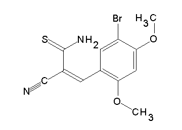 3-(5-bromo-2,4-dimethoxyphenyl)-2-cyano-2-propenethioamide