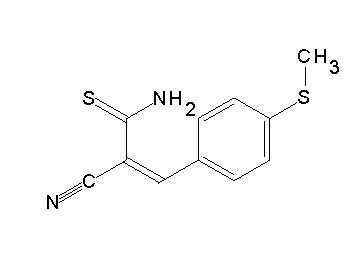 2-cyano-3-[4-(methylsulfanyl)phenyl]-2-propenethioamide